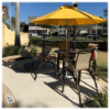 E-75 - Eclipse Curve Sling Patio Barchair with Aluminum Frame Lifestyle