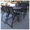 E-75 - Eclipse Curve Sling Patio Barchair with Aluminum Frame Lifestyle 2 