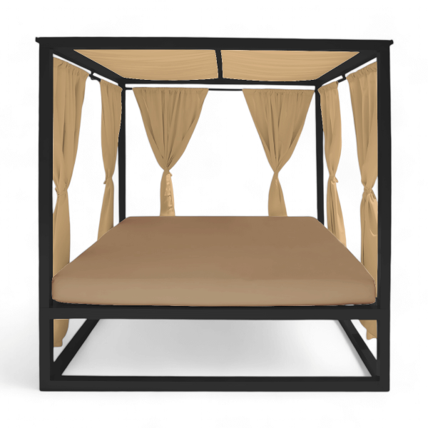 E-5000 - Eclipse Covered Daybed with Canopy and Privacy Curtains