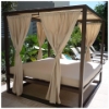 E-5000 - Eclipse Covered Daybed with Canopy and Privacy Curtains - Lifestyle