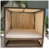 E-5000 - Eclipse Covered Daybed with Canopy and Privacy Curtains - Front