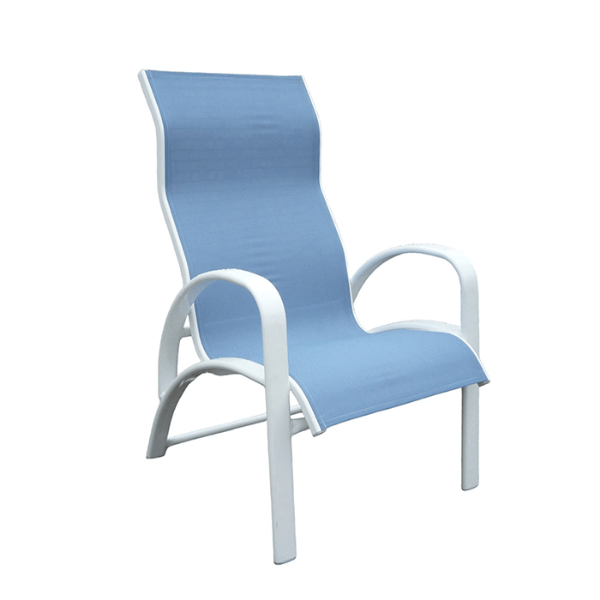 E-51 - Eclipse Sling High Back Dining Patio Chair - 16 lbs.