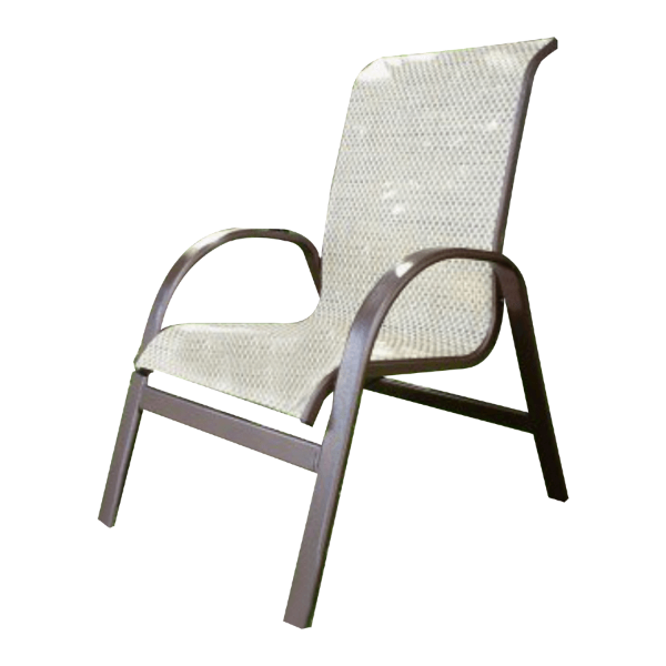 E-49 - Eclipse Curve Stackable Sling Dining Chair - 7 lbs.