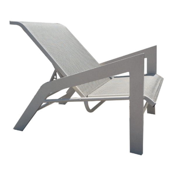 H-90 - Hurricane Patio Sling Recliner with Ultra-Durable Aluminum Frame