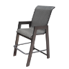 H-75 - Hurricane Sling Patio Bar Chair with Ultra-Durable Aluminum Frame