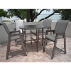H-75 - Hurricane Sling Patio Bar Chair with Ultra-Durable Aluminum Frame - Lifestyle