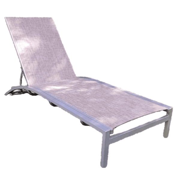 I-160 - Island Breeze Alpha II Stackable Sling Low Chaise Lounge - 12" Seat Height
