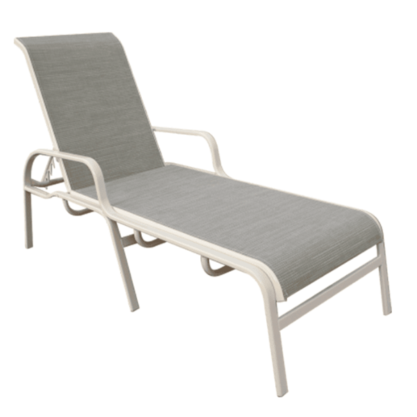I-150 - Island Breeze Stackable Sling Chaise Lounge - 16" Seat Height