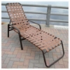 R-150C - Regal Crossweave Vinyl Strap Chaise Lounge with Arms - 16" Seat Height - Lifestyle