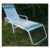 R-150 - Regal Vinyl Strap Poolside Chaise Lounge with Arms - 16" Seat Height - Lifestyle