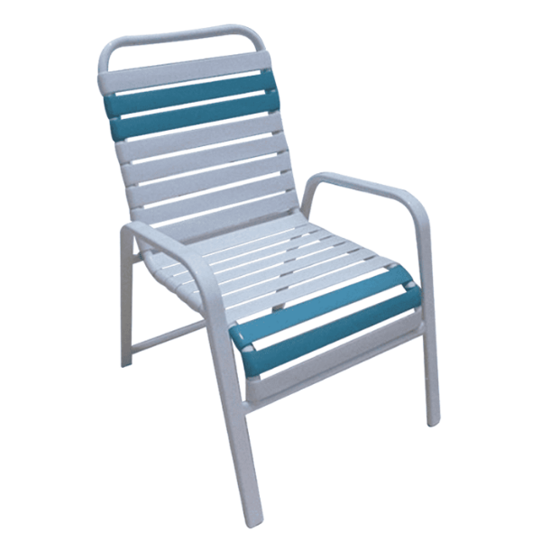 R-50 - Regal Vinyl Straps Patio Dining Chair - 10 lbs.