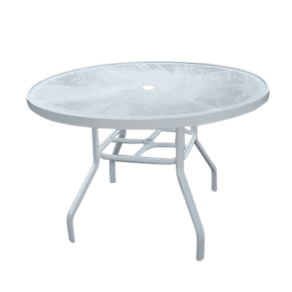 R-36A - Round Acrylic Regal Dining Patio Table with Aluminum Frame
