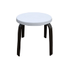 E-18F - Round Fiberglass Eclipse Side Table for Patios