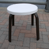 E-18F - Round Fiberglass Eclipse Side Table for Patios - Lifestyle