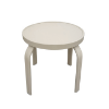 E-18PUNCH - Round Punched Aluminum Eclipse Side Table for Patios