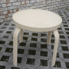 E-18PUNCH - Round Punched Aluminum Eclipse Side Table for Patios - Lifestyle