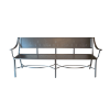 SC-355 - Sheet Cast All-Aluminum Patio Couch with Decorative Punched Back and Seat Options - Custom