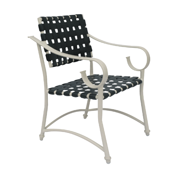 S-50C - Sierra Crossweave Vinyl Strap Dining Chair for Hotel Pools