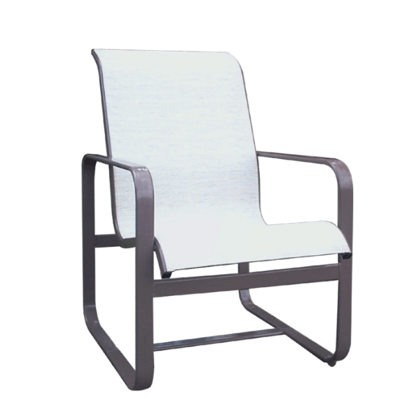 T-50SL  - Tahiti Sling Sled Base Dining Chair for Beach Use
