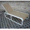 T-150SL  - Tahiti Sling Sled Base Chaise Lounge for Beach Use - 16" Seat Height - Lifestyle