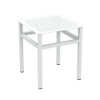 Picture of Boulevard 16" Square Punched Aluminum Tea Table with Powder-Coated Aluminum Frame by Tropitone