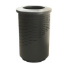 Picture of 55-Gallon Wave Trash Receptacle with Powder-Coated Steel Frame - 86 lbs.