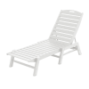 Picture of Nautical Recycled Plastic Armless Chaise Lounge from Polywood - 50 lbs.