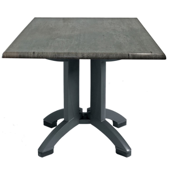 32" Square Toledo Plastic Resin Table - Granite