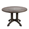 48" Round Aquaba Plastic Resin Dining Table - Ranch Top