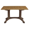 48" x 32" Rectangle Atlanta Plastic Resin Patio Table - Wicker