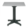 24" Melamine Top Dining Table with Pedestal Base