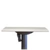24" Melamine Top Dining Table with Pedestal Base - With Folding Base