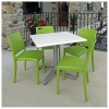 24" Melamine Top Dining Table with Pedestal Base - Lifestyle