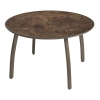 Sunset 48" Round Aluminum Patio Dining Table - Lava / Fusion Bronze