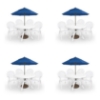 Pacific Fanback Patio Package Collection - 4 Sets