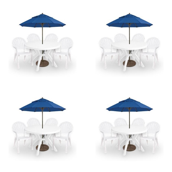 Pacific Fanback Patio Package Collection - 4 Sets