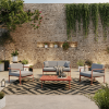 Aurora Deep Seating Set with Sofa, Lounge Chairs, and Coffee Table - Lifestyle