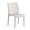 Astoria Stacking Plastic Resin Dining Armless Chair -  Linen
