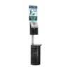 Dogipot Pet Stations with Sign Option and Header Pak Dispenser, Aluminum and Steel Pet Waste Station - Black