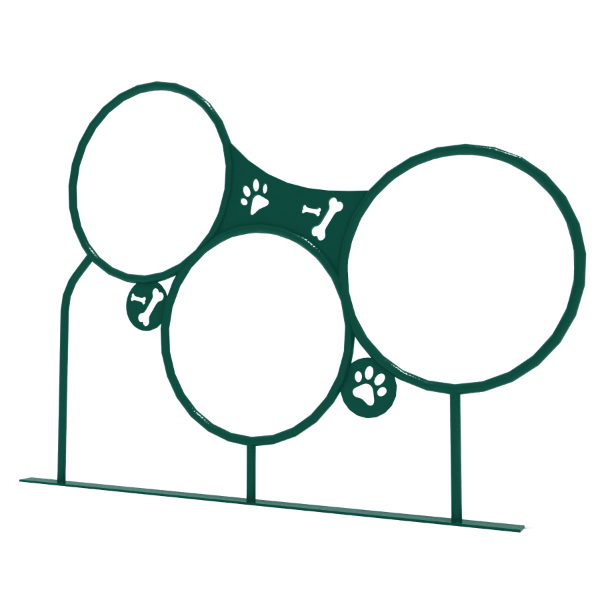 Three Ring Jump Hoop for Dog Parks