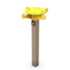 Recycled Plastic Leash Holder for Dog Parks - Inground Mount