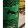 Regal 32 Gallon Bones Design Dog Park Trash Receptacle with Plastic Dome Top and Liner Included - Lifestyle