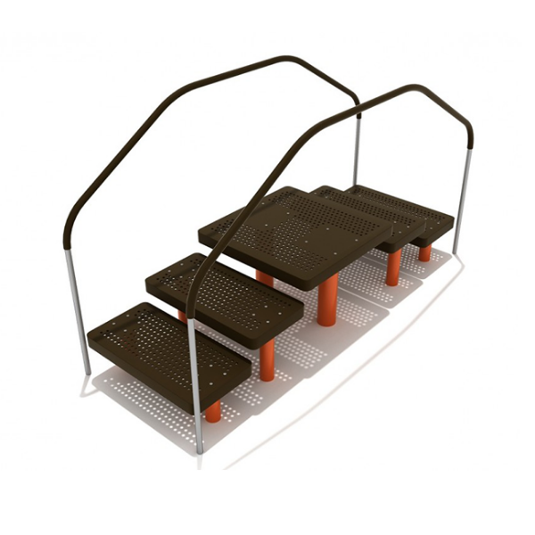 Assisted Step Up Platforms Outdoor Exercise Equipment for Seniors