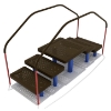 Assisted Step Up Platforms Outdoor Exercise Equipment for Seniors - Blue