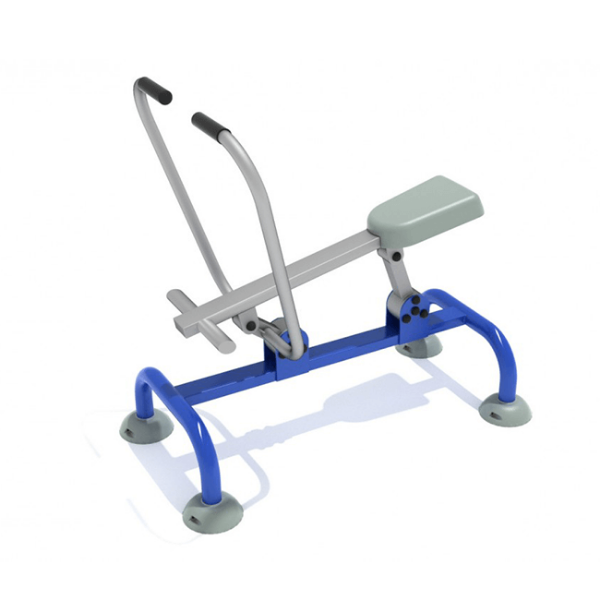 Single Station Rower Outdoor Gym Equipment