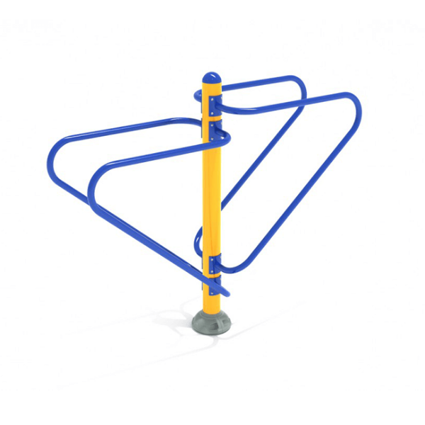 Double Station Dip Park Exercise Equipment