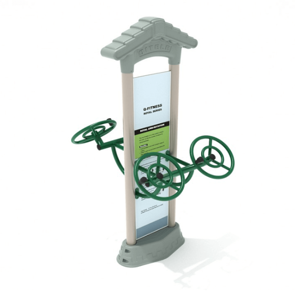 Double Station Royal Arm Rotation Fitness Park Equipment