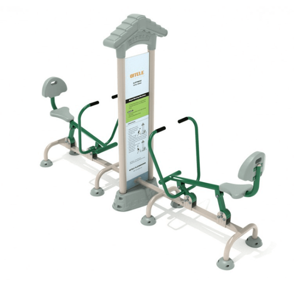 Double Station Royal Rower Fitness Park Equipment