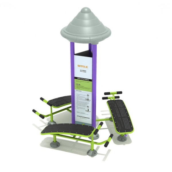 Triple Station Royal Sit Up Bench Fitness Park Equipment