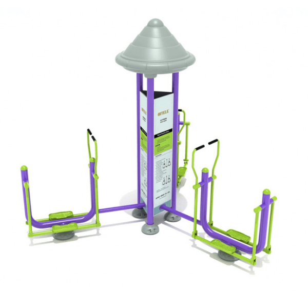 Triple Station Royal Country Skier Outdoor Fitness Equipment for Adults